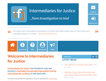 Tablet Screenshot of intermediaries-for-justice.org